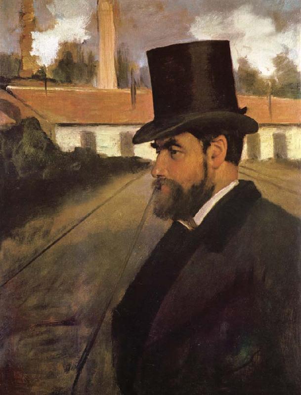 Edgar Degas The man in front of his factory oil painting image
